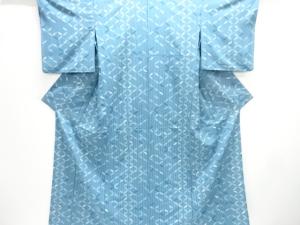 さんび　変わり七宝模様単衣小紋着物